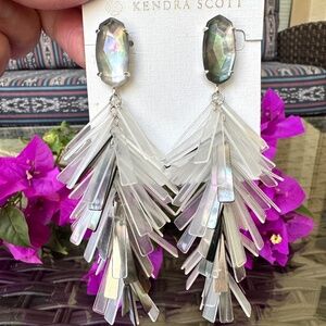 Glamorous Kendra Scott Justyne Statement Earrings ~ Never Worn